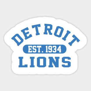 DT Lions Super Bowl Sticker